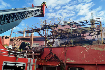 Müstakil Evde Çıkan Yangın Panik Yarattı