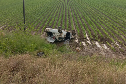 Otomobil Takla Attı: 4 Kişi Ölümden Döndü