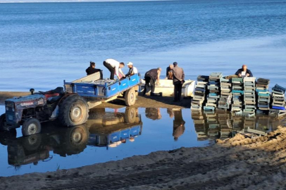 İznik Gölü’nde bereketli sezon...Gümüş balığında yüzler gülüyor