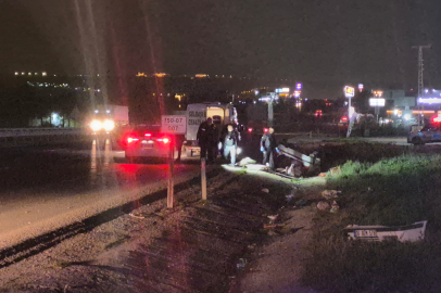 Otomobil Takla Attı: 1 Ölü, 2 Yaralı