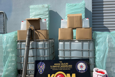 Adana'da Kaçak Alkol Operasyonu