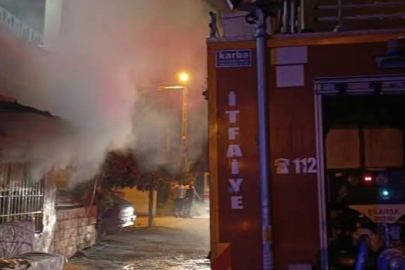 Evde Çıkan Yangın Panik Yarattı