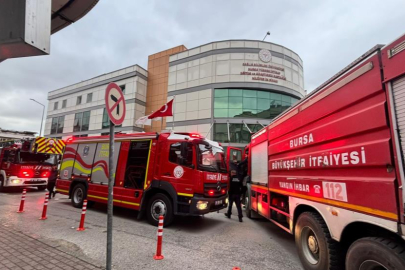 Bursa’da hastanede yangın paniği