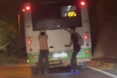 Patenli gençlerin tehlikeli yolculuğu kamerada
