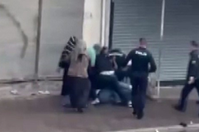 Kadın ve erkeklerin karıştığı kavga, polisin havaya ateş açmasıyla son buldu