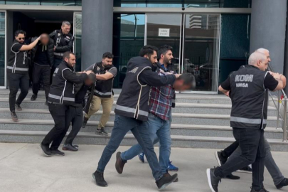 Bursa'da çiftçileri hedef alan tefeci çetesi adliyeye sevk edildi