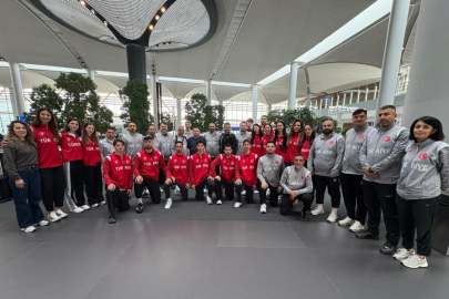 Milli sporcular taekwondo şampiyonası için Münih'e gitti