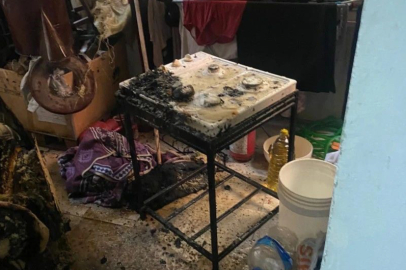 Evde Çıkan Yangın Panik Yarattı