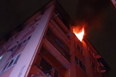 Bursa'da 6 katlı binada yangın paniği