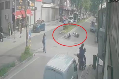 Ne tarafa gideceğini şaşırınca motosikletliyle çarpıştı