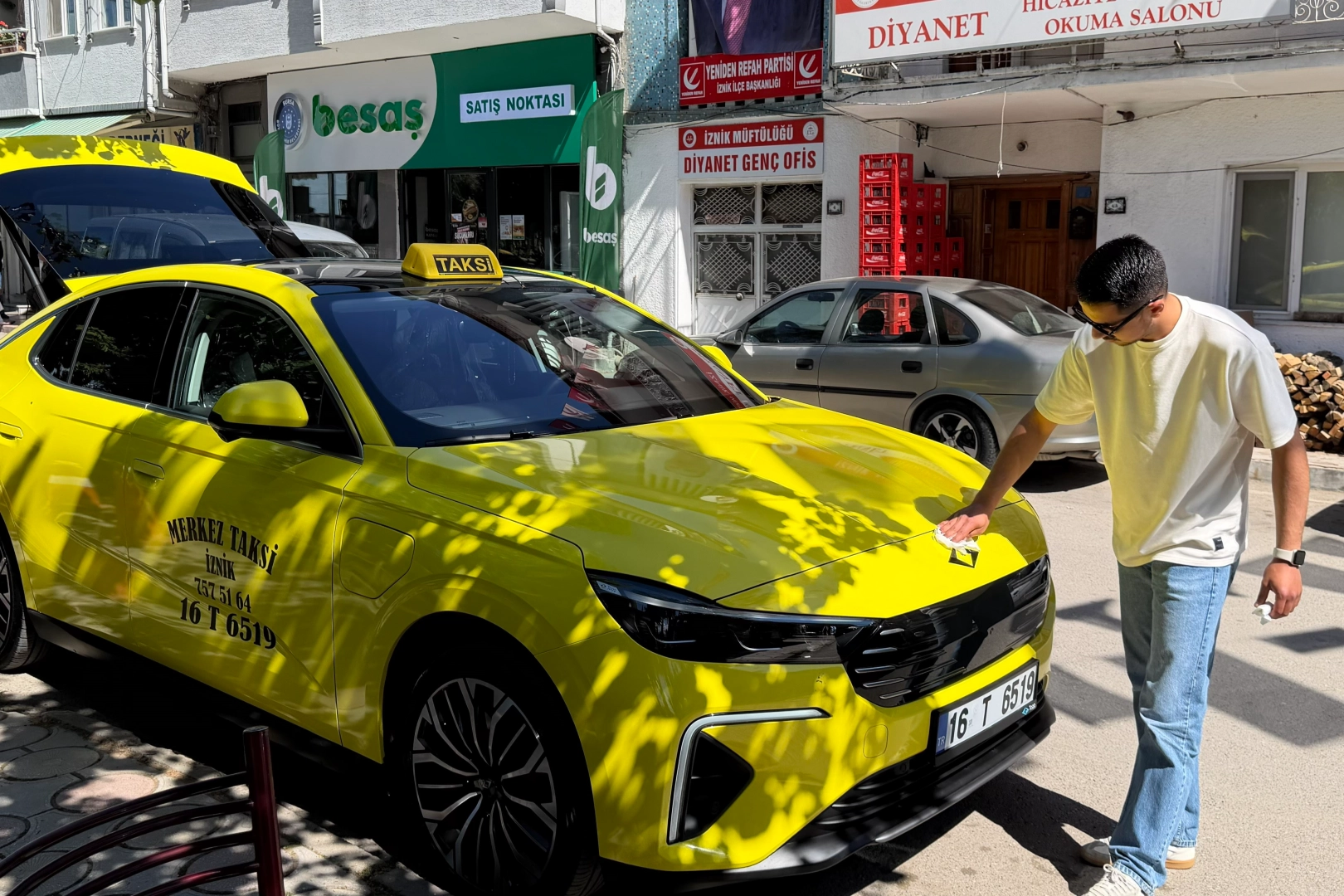 Bursa'da bir ilk, Togg T10F taksi oldu
