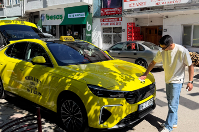 Bursa'da bir ilk, Togg T10F taksi oldu