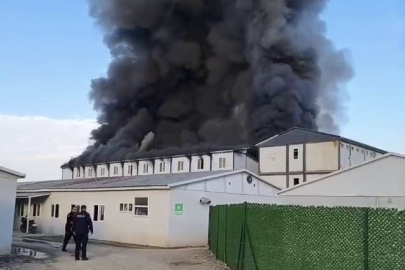 Şantiyede yangın: 1 ölü, 7 yaralı