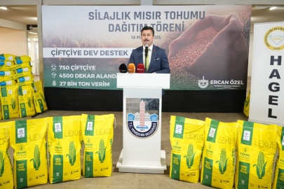 YENİŞEHİR'DE ÜRETİCİYE DEV DESTEK: 750 ÇİFTÇİYE SİLAJLIK MISIR TOHUMU DAĞITILDI