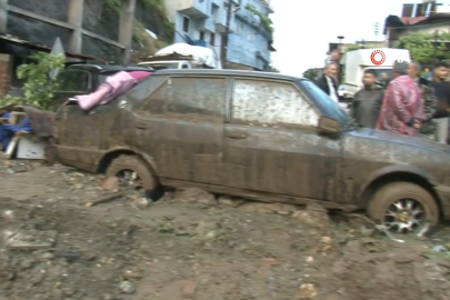 Heyelan nedeniyle müstakil ev çöktü: 1 ölü, 2 yaralı