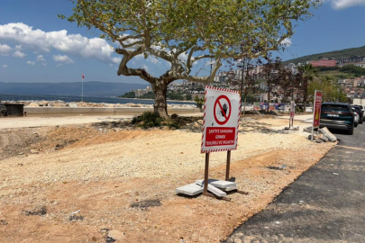 Gemlik sahil çalışmaları tüm hızıyla sürüyor