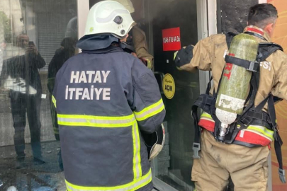 İş Yeri Alev Alev Yandı