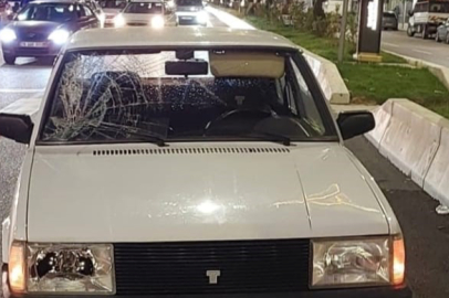 Yolun Karşısına Geçmek İsterken Otomobil Çarptı