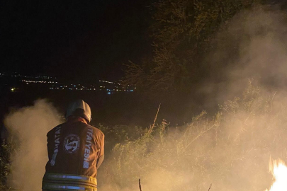 Bahçede Çıkan Yangın Panik Yarattı