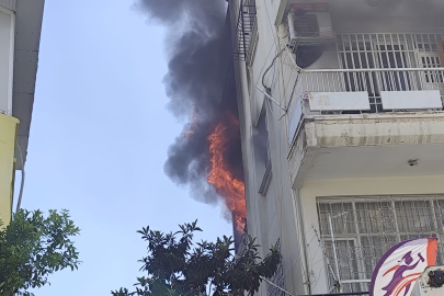Apartman Dairesi Alevlere Teslim Oldu