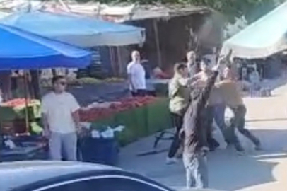 Pazarcılar Arasında Kavga Kamerada