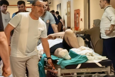 Çim biçerken parmaklarını biçti
