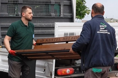 Kestel Belediyesi Kendi Ürettiği Kent Mobilyalarıyla Yaşam Alanlarını Donatıyor