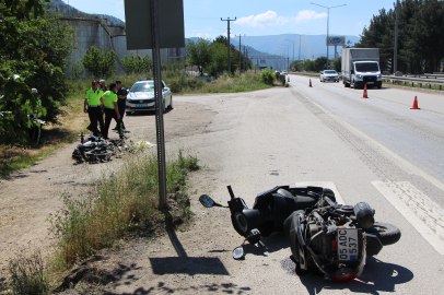 Amasya'da Motosiklet Kazası: 2 Yaralı