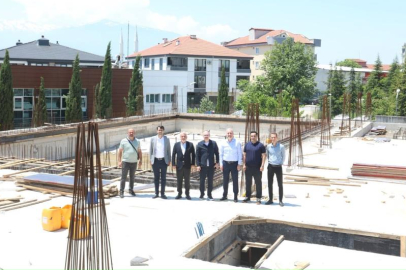 İnegöl’de Devam Eden Spor ve Eğitim Yatırımları İncelendi
