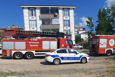 Ev Yangını Panik Yarattı