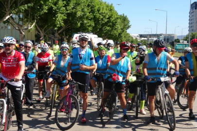 Sağlıklı hayat için pedal çevirdiler
