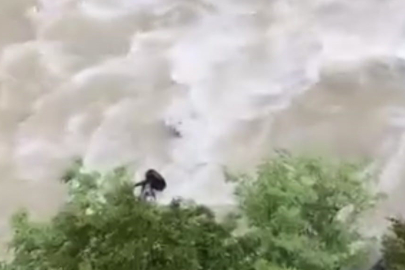 Otomobil Çoruh Nehri'ne Uçtu! Baba ile Oğlu Kayıp