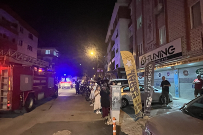 Apartmanda Çıkan Yangın Panik Yarattı