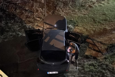 Navigasyon yanlış yolu gösterdi, dereye uçtu: 1 yaralı