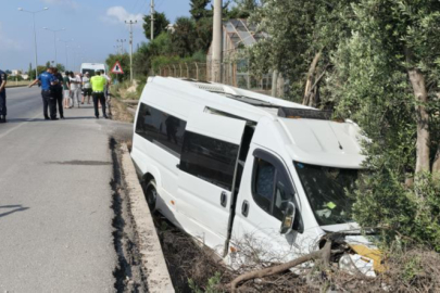 Yolcu minibüsünde dehşet anları