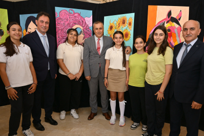 “Dilimizin Zenginlikleri” Projesinde Öğrenci Eserleri Sergilendi