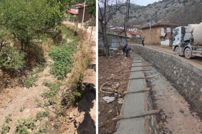 Büyükşehir'den Gürsu'da dere ıslahı ve kanalizasyon hatları tamamlandı