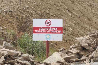 Sulama kanalları ve göletlere girmeyin uyarısı...