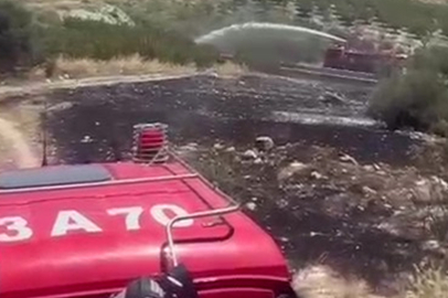 6 Dekar Bahçe Alevlere Teslim Oldu