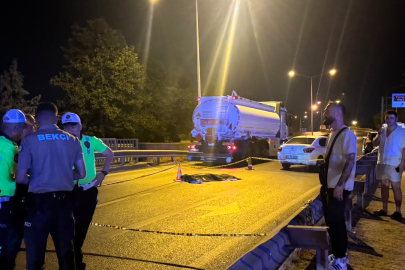 Üst geçide 40 metre kala karşıya geçmek istedi, canından oldu
