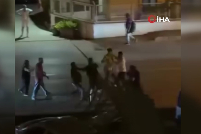 Bursa’da aileler arasında meydan muharebesi kamerada