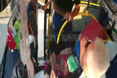 Kurallara uyan otobüs şoförü küfür ve tehditlerin hedefi oldu