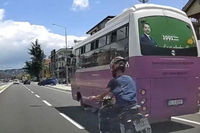 Trafikte Tehlikeli Anlar Kamerada