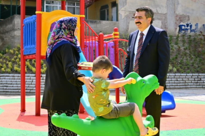 Yıldırım’da parklara yaz bakımı
