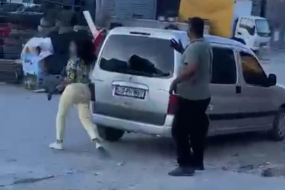 Çekiçli kadın öfkesini böyle kustu