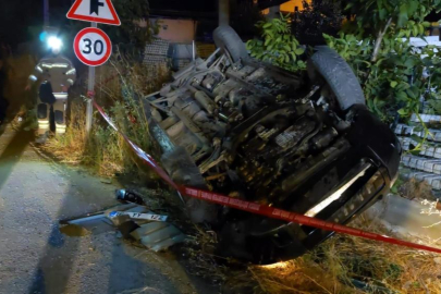 Kontrolden çıkan cip takla attı: 2 yaralı