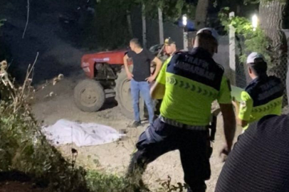 Devrilen traktörün sürücüsü hayatını kaybetti