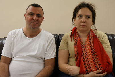 Eşini kaya parçasından son anda kurtardı