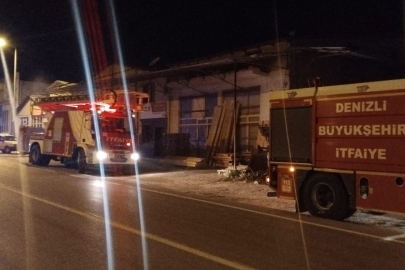 Marangozhanede çıkan yangın korkuttu