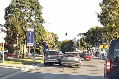 Trafikte Tehlikeli Hareketler Kamerada